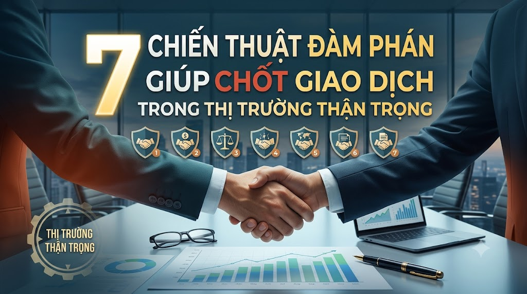 7 chiến thuật đàm phán giúp chốt giao dịch trong thị trường thận trọng