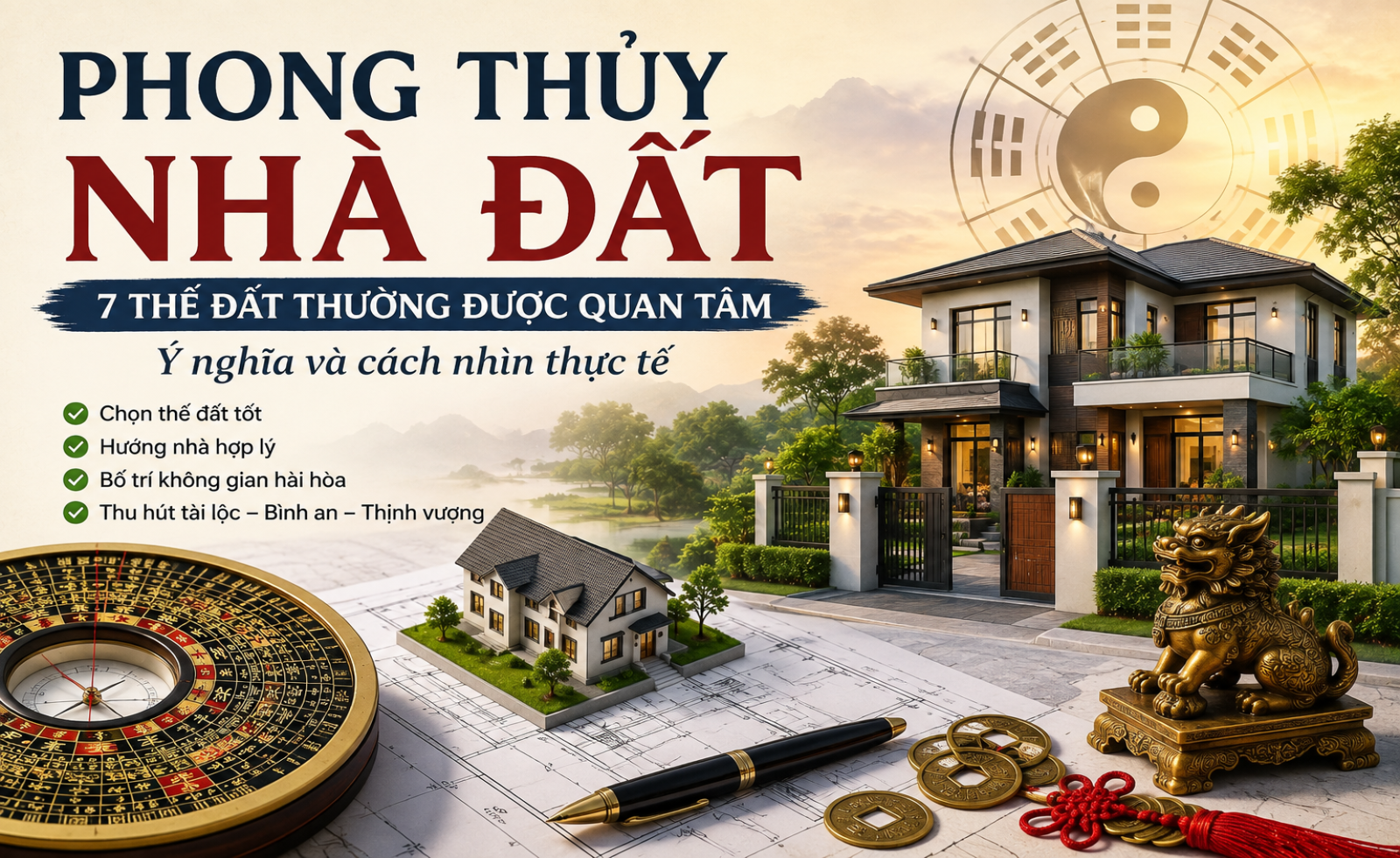 7 thế đất thường được quan tâm trong phong thủy nhà ở: Ý nghĩa và cách nhìn thực tế
