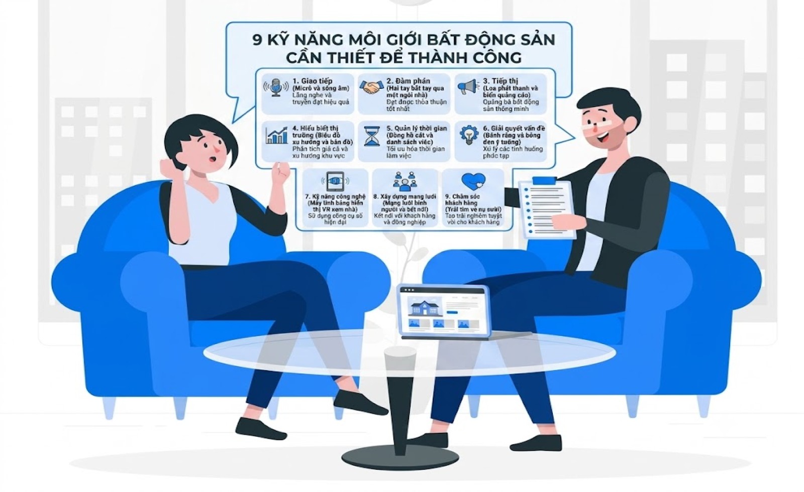 9 kỹ năng môi giới bất động sản cần thiết để thành công
