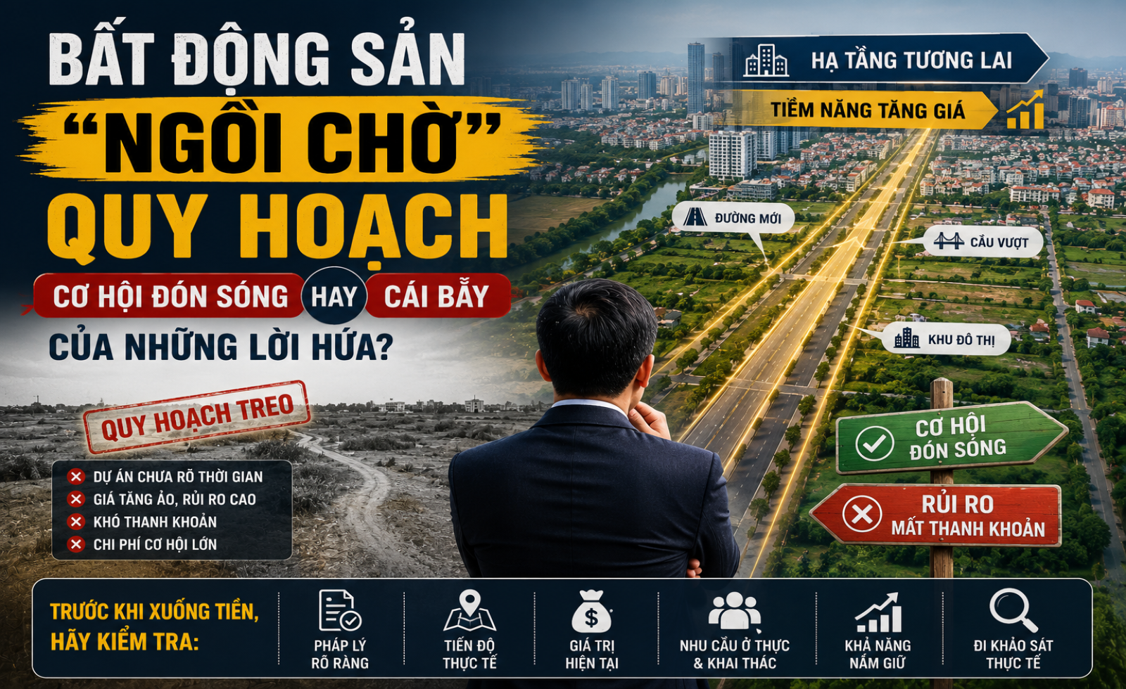 Bất động sản “ngồi chờ” quy hoạch: Cơ hội đón sóng hay cái bẫy của những lời hứa?
