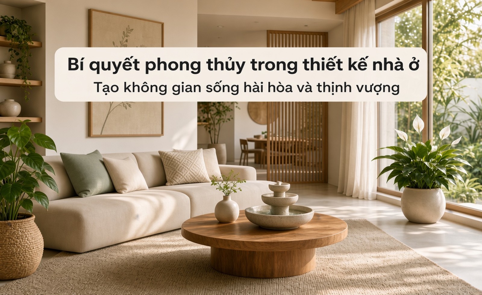 Bí quyết phong thủy trong thiết kế nhà ở: Tạo không gian sống hài hòa và thịnh vượng