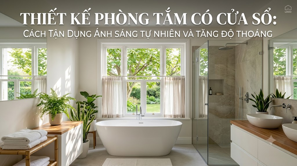 Cách Tận Dụng Ánh Sáng Tự Nhiên Và Tăng Độ Thoáng Cho Phòng Tắm