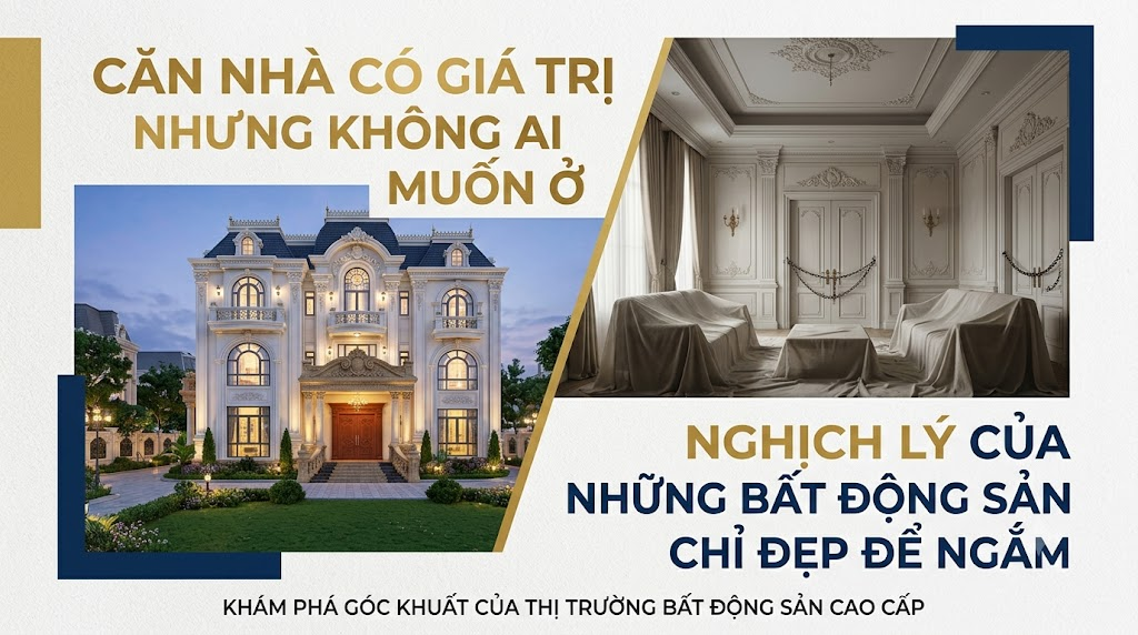 Căn Nhà Có Giá Trị Nhưng Không Ai Muốn Ở: Nghịch Lý Của Những Bất Động Sản Chỉ Đẹp Để Ngắm
