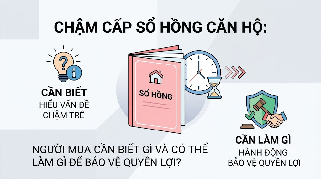 Chậm cấp sổ hồng căn hộ: Người mua cần biết gì và có thể làm gì để bảo vệ quyền lợi?