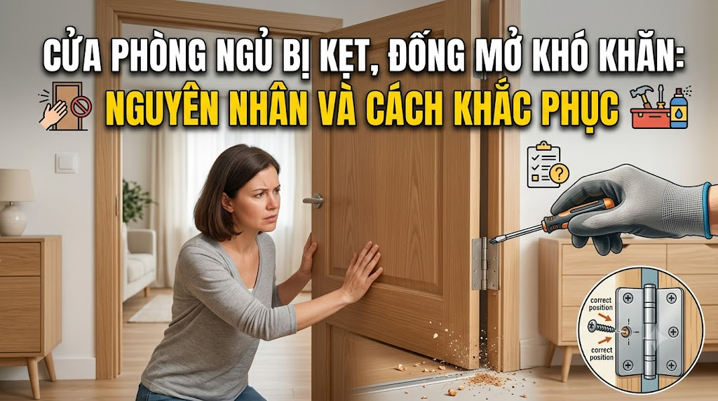 Cửa Phòng Ngủ Bị Kẹt, Đóng Mở Khó Khăn: Nguyên Nhân Và Cách Khắc Phục