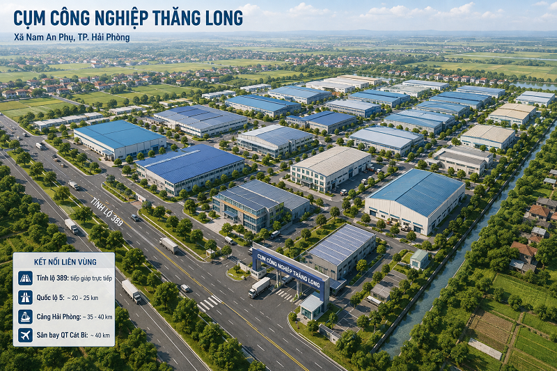 Cụm công nghiệp Thăng Long xã Nam An Phụ, TP.Hải Phòng