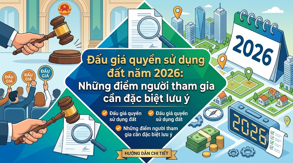 Đấu giá quyền sử dụng đất năm 2026: Những điểm người tham gia cần đặc biệt lưu ý