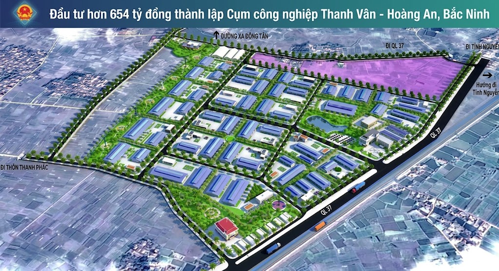 Đầu tư hơn 654 tỷ đồng thành lập Cụm công nghiệp Thanh Vân - Hoàng An, Bắc Ninh
