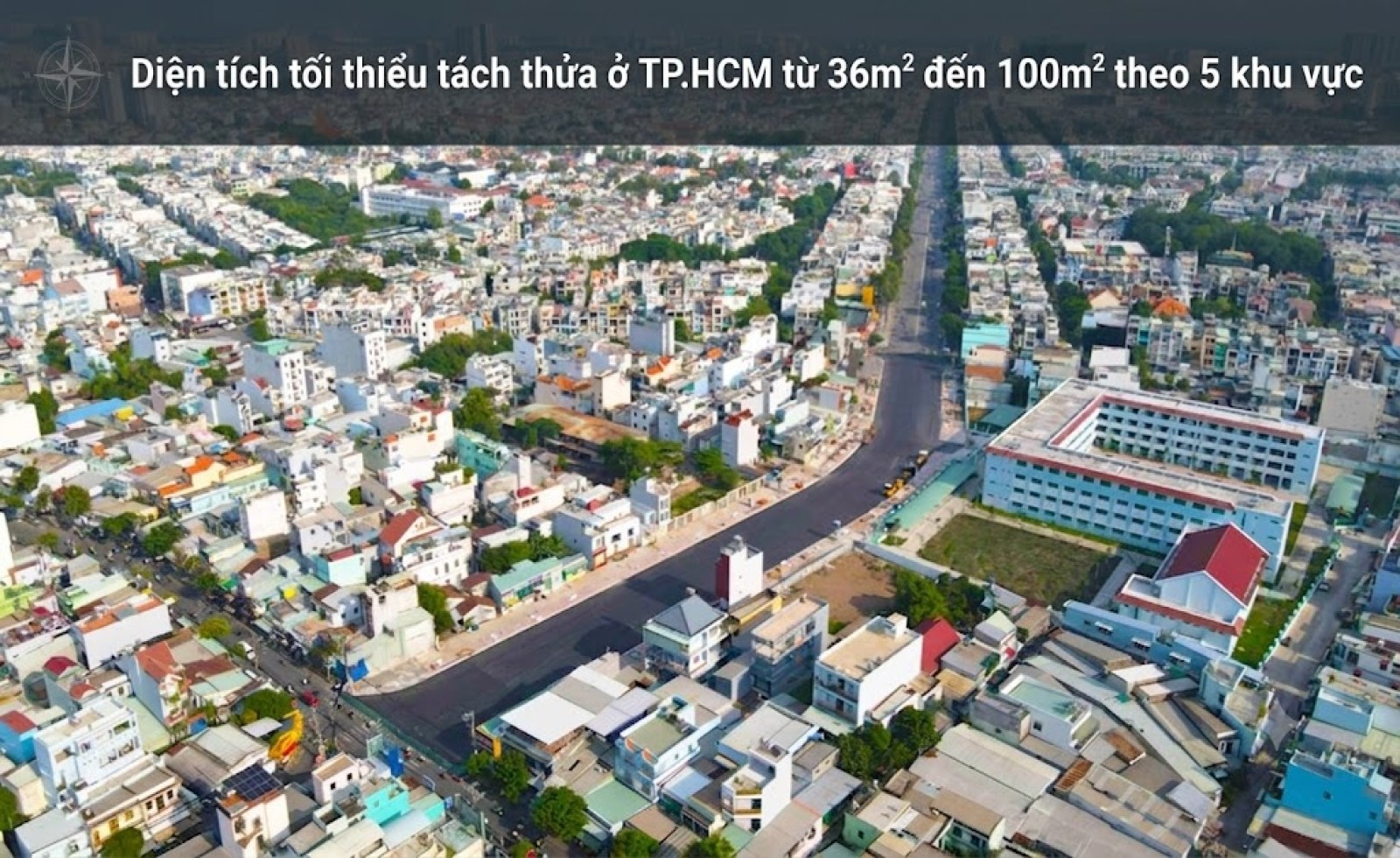 Diện tích tối thiểu tách thửa ở TP.HCM từ 36m² đến 100m² theo 5 khu vực