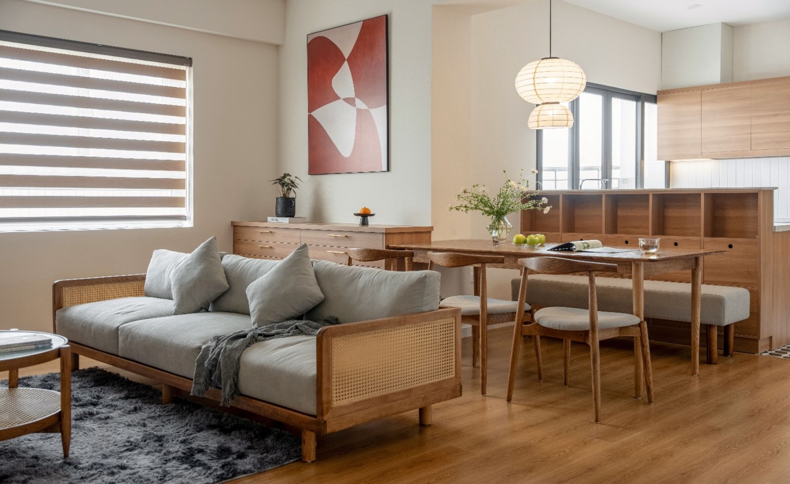 Độc đáo phong cách Japandi trong thiết kế căn hộ chung cư