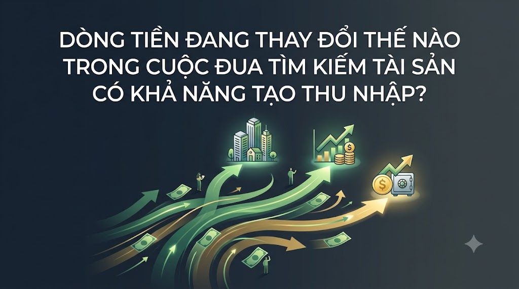 Dòng tiền đang thay đổi thế nào trong cuộc đua tìm kiếm tài sản có khả năng tạo thu nhập?