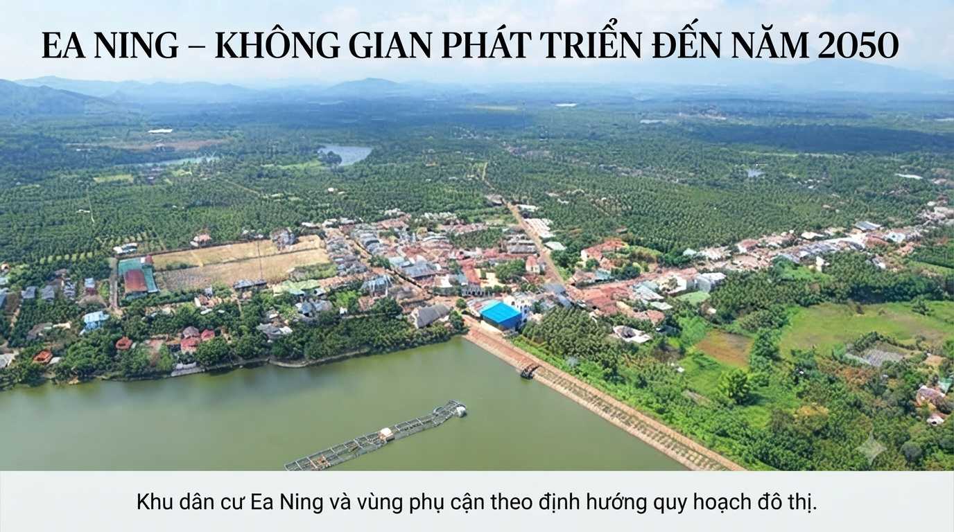 Ea Ning mở rộng không gian phát triển, quy hoạch đến năm 2050 hướng tới 6 khu vực thu hút đầu tư