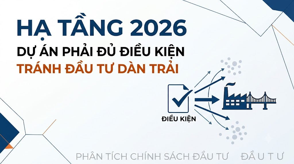 Hạ tầng 2026: Dự án phải đủ điều kiện trước khi quyết định, tránh đầu tư dàn trải