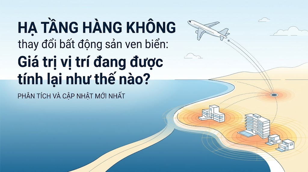 Hạ tầng hàng không thay đổi bất động sản ven biển: Giá trị vị trí đang được tính lại như thế nào?