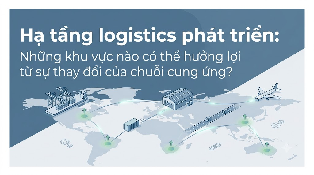 Hạ tầng logistics phát triển: Những khu vực nào có thể hưởng lợi từ sự thay đổi của chuỗi cung ứng?