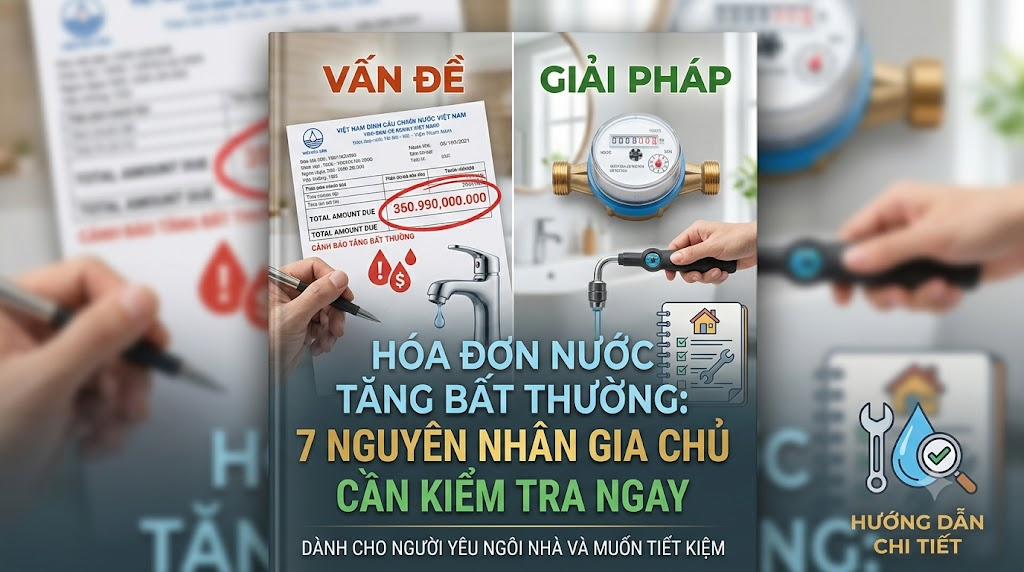 Hóa Đơn Nước Tăng Bất Thường: 7 Nguyên Nhân Gia Chủ Cần Kiểm Tra Ngay