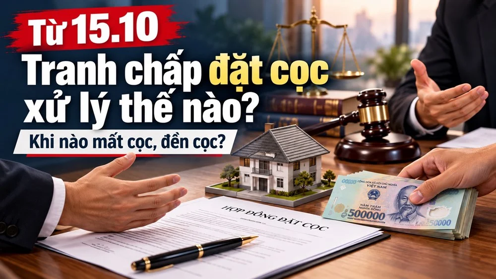 Hướng Dẫn Giải Quyết Tranh Chấp Đặt Cọc Từ 15/10/2026 Theo Nghị Quyết 03/2026/NQ-HĐTP