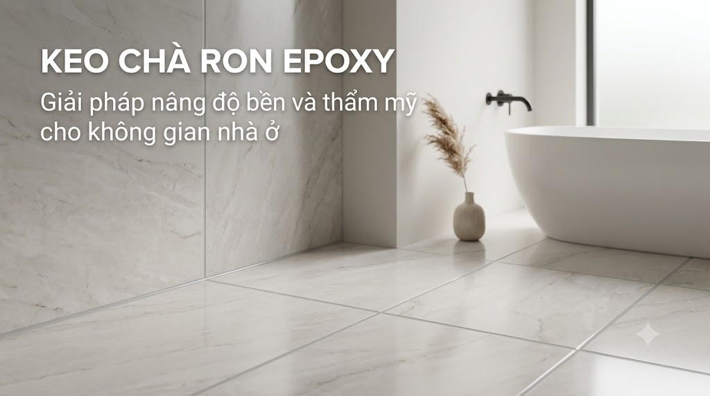 Keo chà ron epoxy: Giải pháp nâng độ bền và thẩm mỹ cho không gian nhà ở
