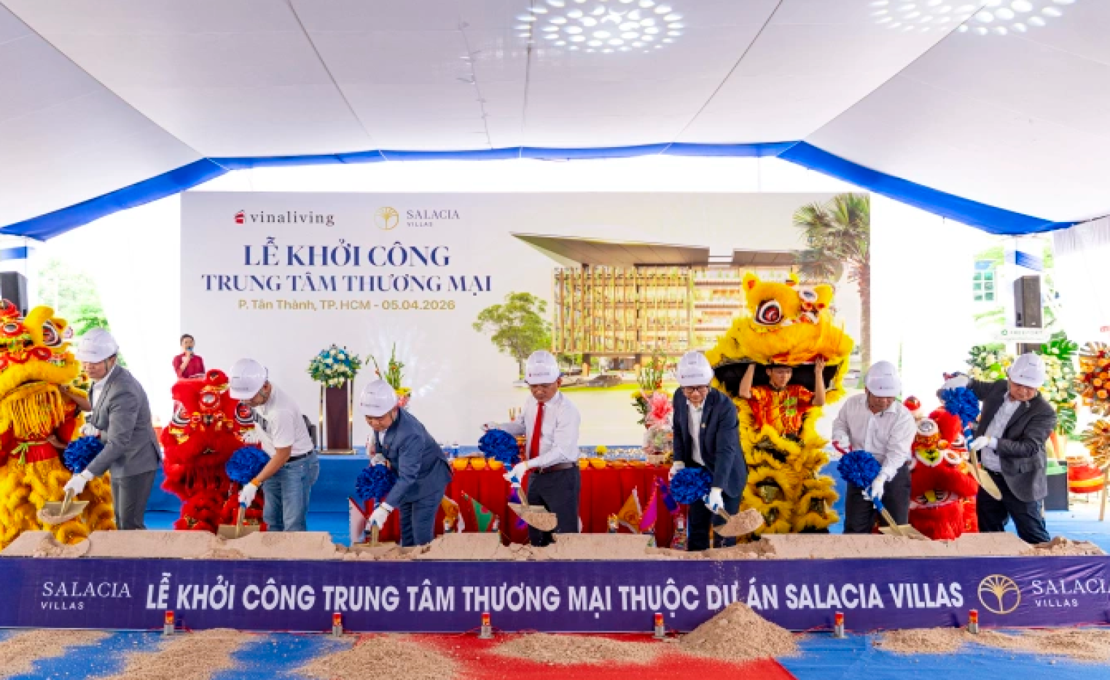 Khởi công trung tâm thương mại thuộc dự án Salacia Villas