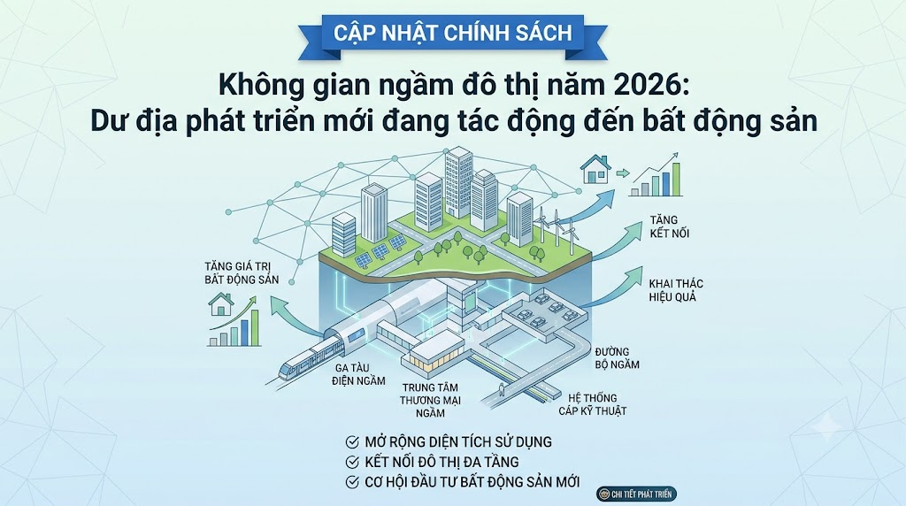 Không gian ngầm đô thị năm 2026: Dư địa phát triển mới đang tác động đến bất động sản