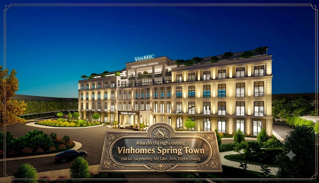 Khu đô thị nghỉ dưỡng Vinhomes Spring Town tọa lạc tại phường Mỹ Lâm, tỉnh Tuyên Quang