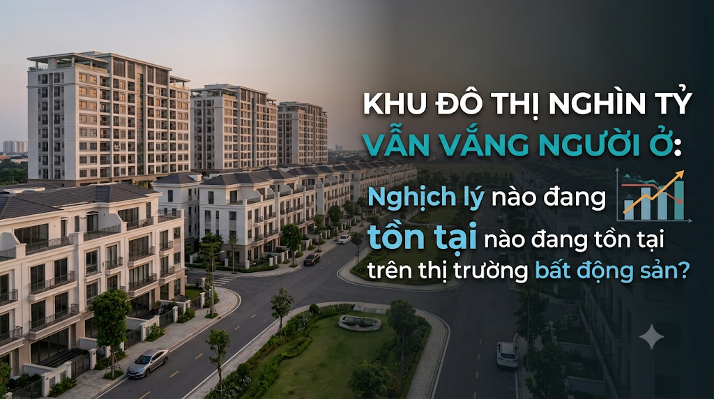 Khu đô thị nghìn tỷ vẫn vắng người ở: Nghịch lý nào đang tồn tại trên thị trường bất động sản?