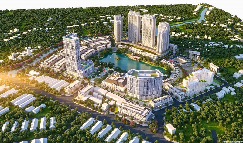 Khu phức hợp căn hộ, shophouse, biệt thự Hồ Gươm Xanh tại phường Lái Thiêu, TP.HCM