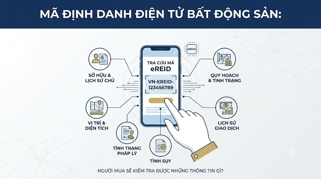 Mã định danh điện tử bất động sản: Người mua sẽ kiểm tra được những thông tin gì?