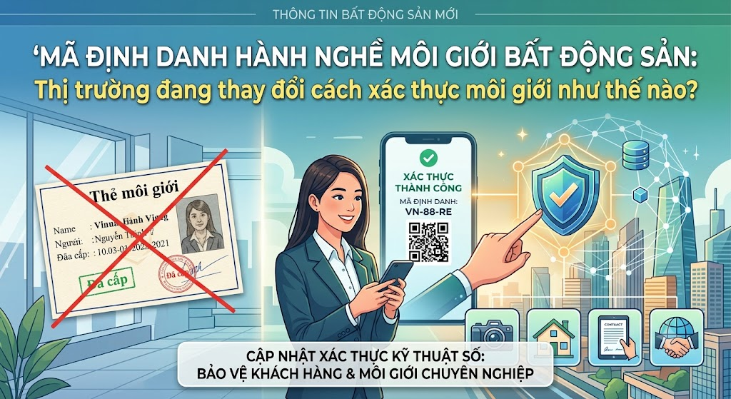 Mã định danh hành nghề môi giới bất động sản: Thị trường đang thay đổi cách xác thực môi giới như thế nào?