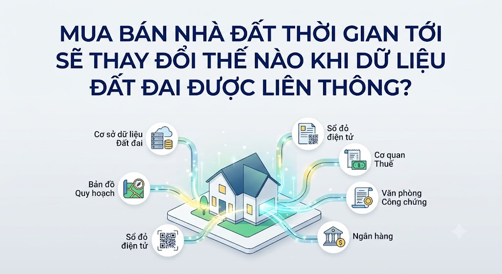 Mua bán nhà đất thời gian tới sẽ thay đổi thế nào khi dữ liệu đất đai được liên thông?