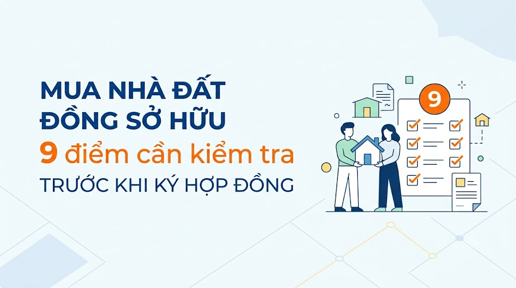 Mua nhà đất đồng sở hữu: 9 điểm cần kiểm tra trước khi ký hợp đồng