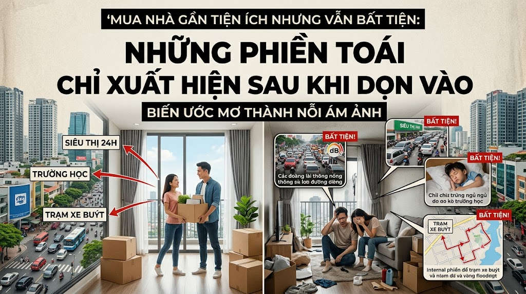Mua Nhà Gần Tiện Ích Nhưng Vẫn Bất Tiện: Những Phiền Toái Chỉ Xuất Hiện Sau Khi Dọn Vào