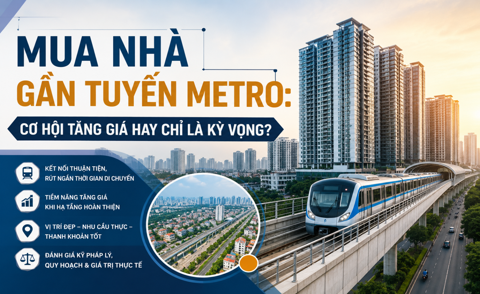 Mua nhà gần tuyến metro: Cơ hội tăng giá hay chỉ là kỳ vọng?