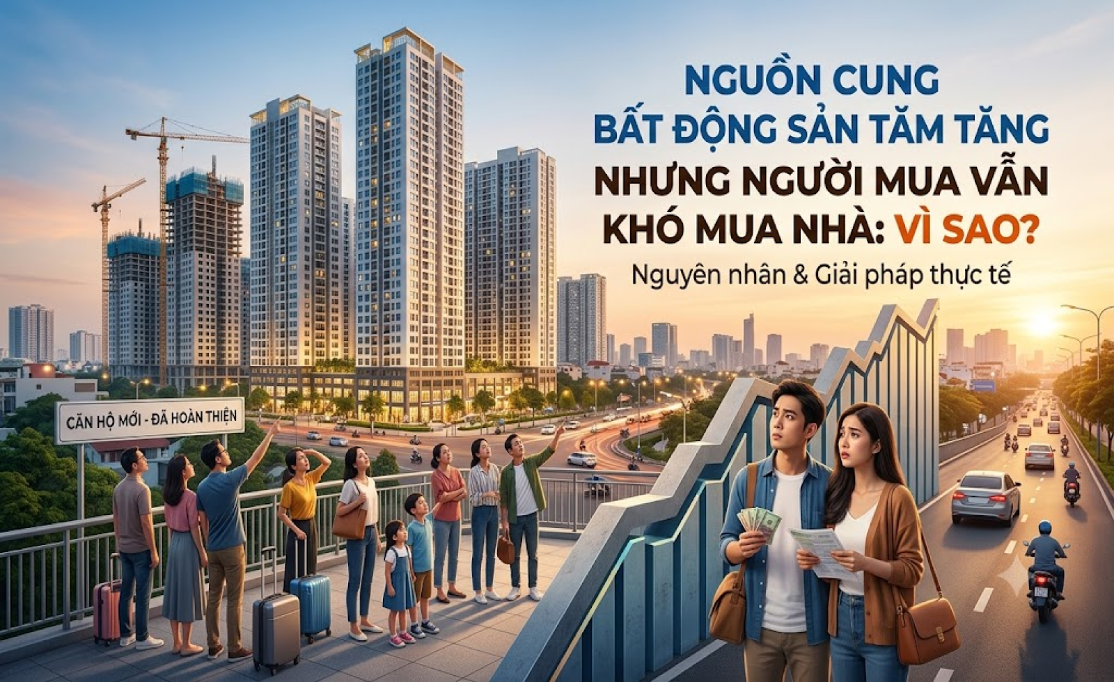 Nguồn cung bất động sản tăng nhưng người mua vẫn khó mua nhà: Vì sao?