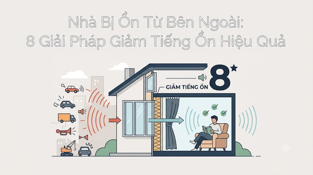 Nhà Bị Ồn Từ Bên Ngoài: 8 Giải Pháp Giảm Tiếng Ồn Hiệu Quả