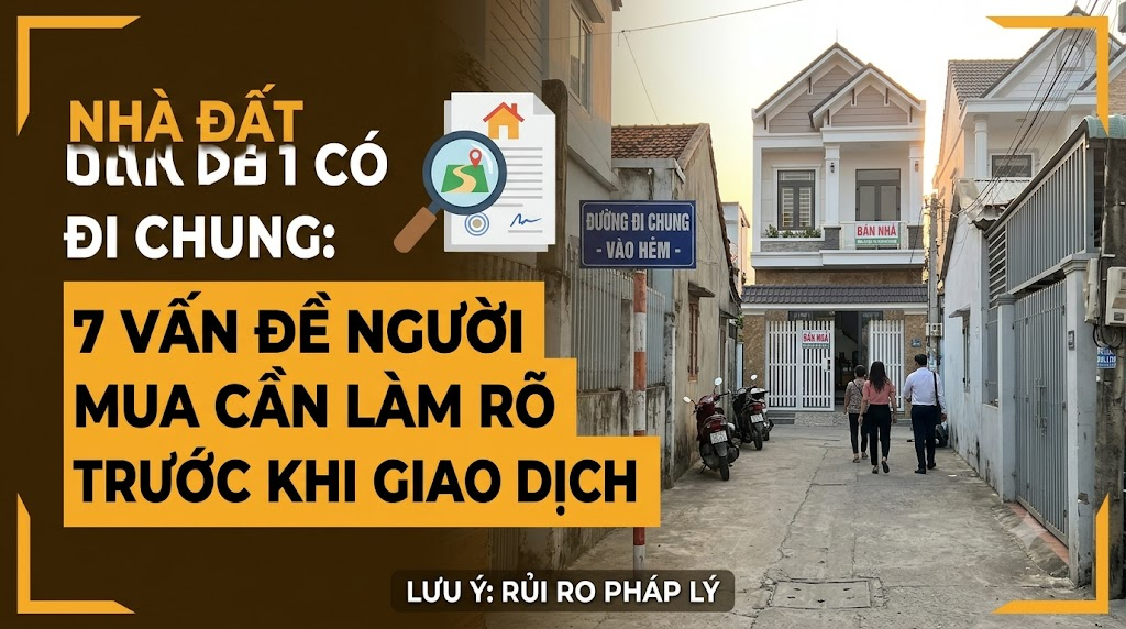 Nhà Đất Có Đường Đi Chung: 7 Vấn Đề Người Mua Cần Làm Rõ Trước Khi Giao Dịch