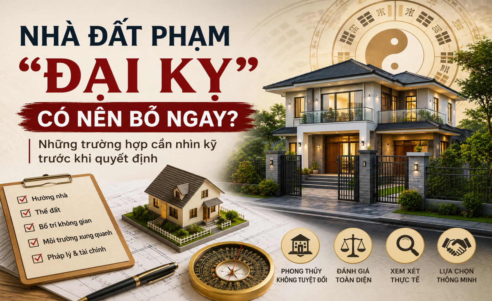 Nhà đất phạm “đại kỵ” phong thủy có nên bỏ ngay? Những trường hợp cần nhìn kỹ trước khi quyết định