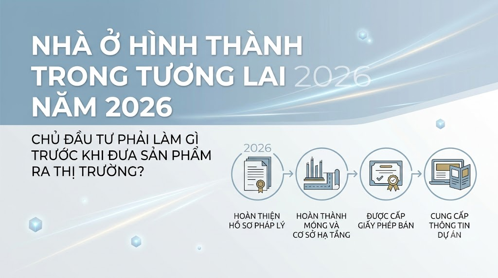 Nhà ở hình thành trong tương lai năm 2026: Chủ đầu tư phải làm gì trước khi đưa sản phẩm ra thị trường?