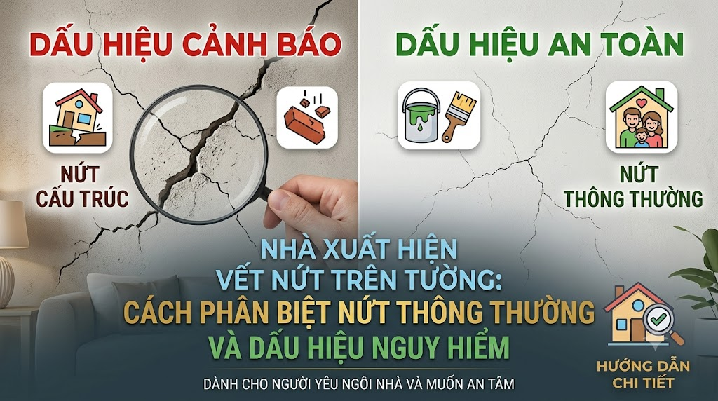Nhà Xuất Hiện Vết Nứt Trên Tường: Cách Phân Biệt Nứt Thông Thường Và Dấu Hiệu Nguy Hiểm