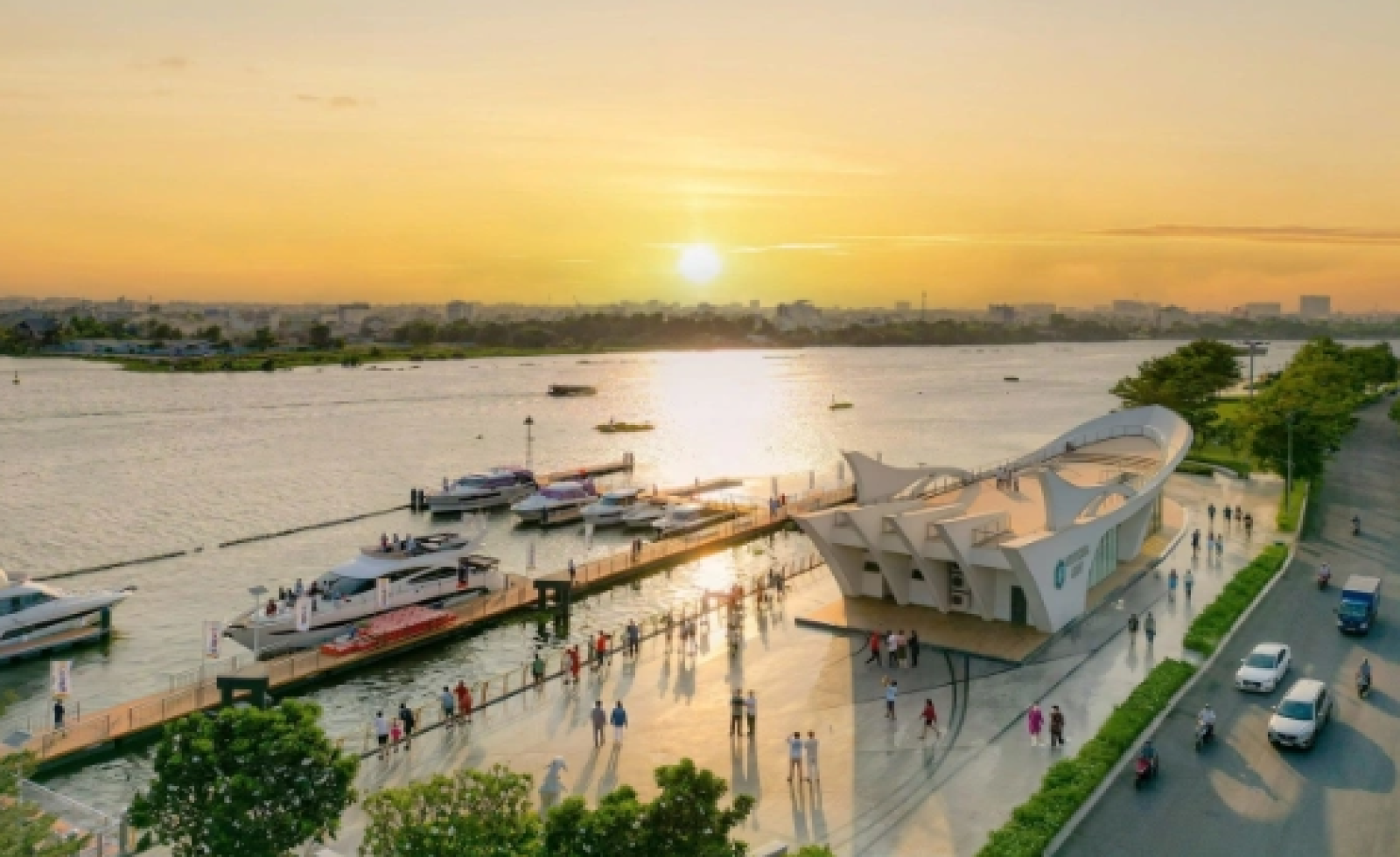 Nhiều hoạt động bên không gian ven sông tại Van Phuc City