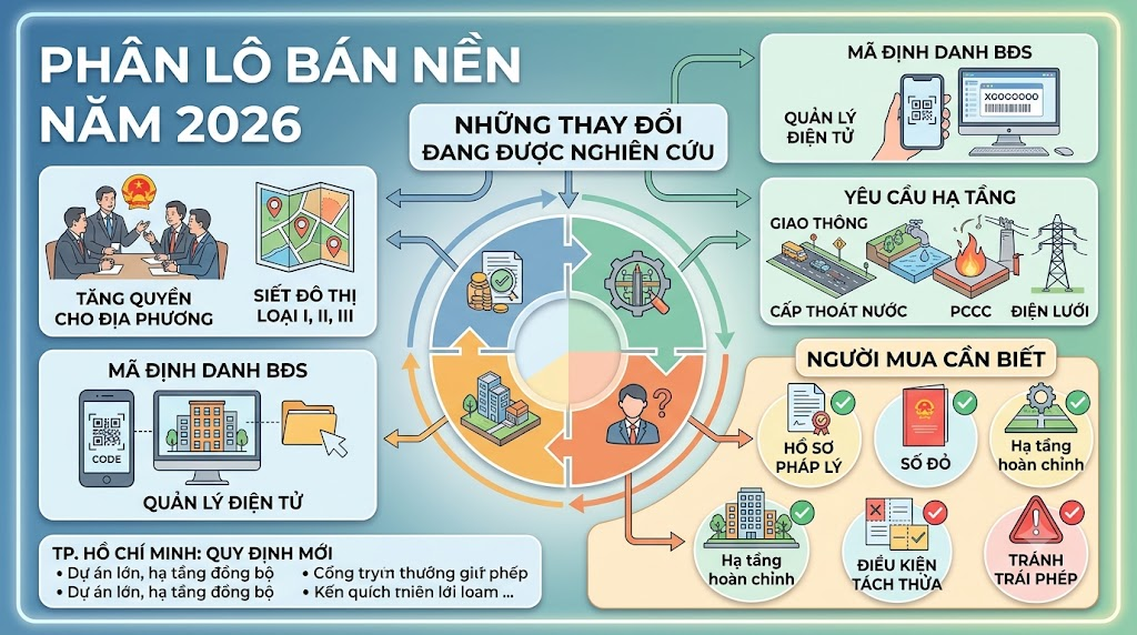 Phân lô bán nền năm 2026: Những thay đổi đang được nghiên cứu và người mua cần biết