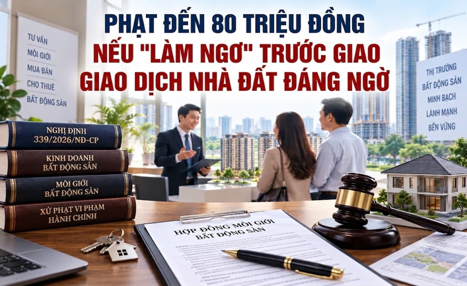 PHẠT ĐẾN 80 TRIỆU ĐỒNG NẾU "LÀM NGƠ" TRƯỚC GIAO DỊCH NHÀ ĐẤT ĐÁNG NGỜ