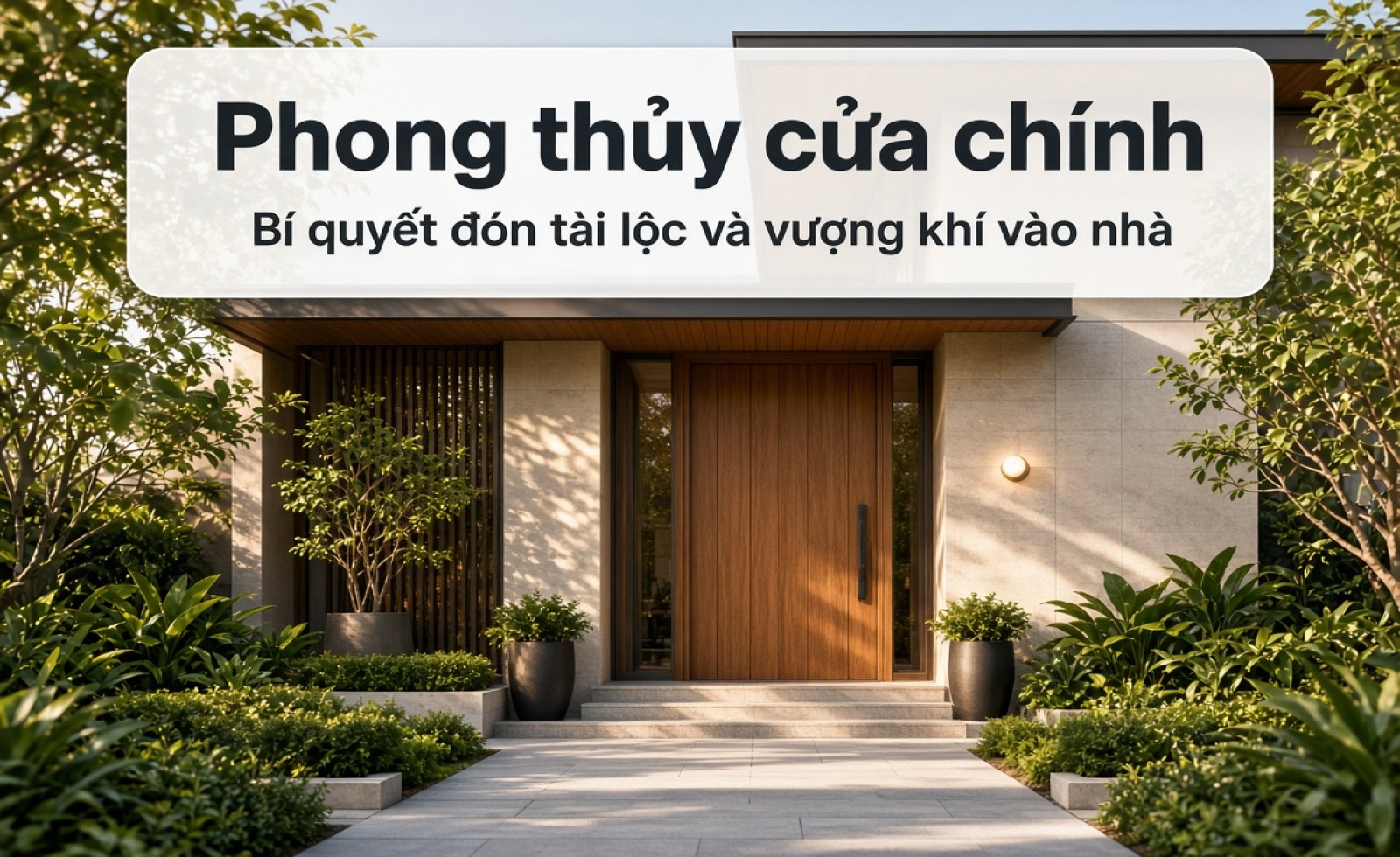 Phong thủy cửa chính: Bí quyết đón tài lộc và vượng khí vào nhà
