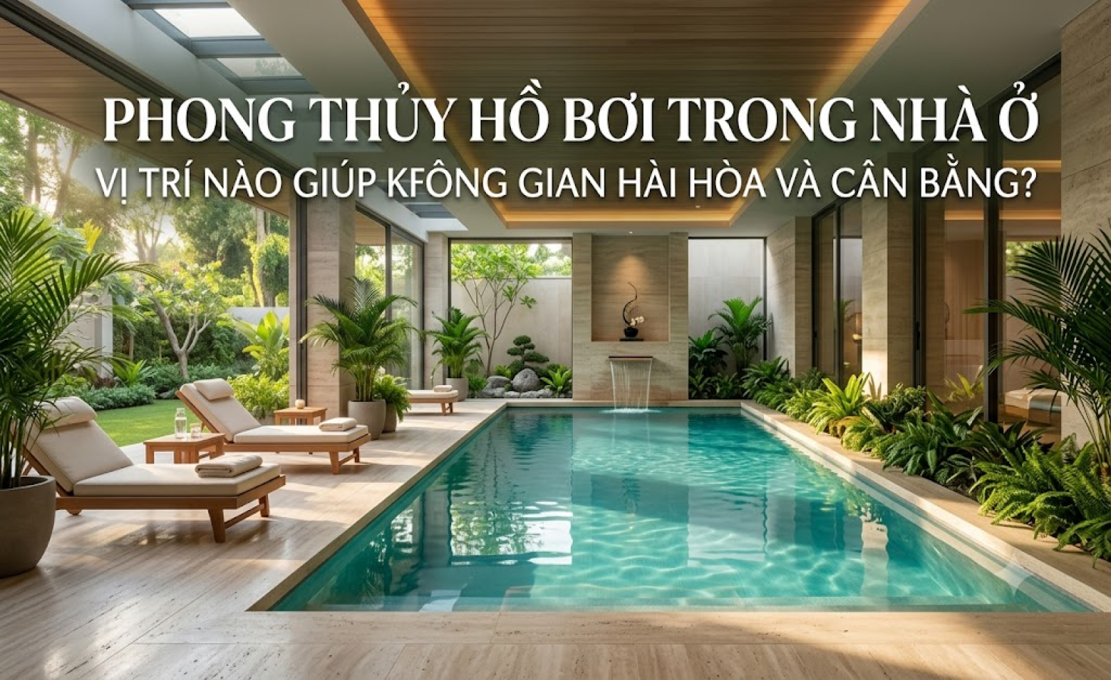 Phong thủy hồ bơi trong nhà ở: Vị trí nào giúp không gian hài hòa và cân bằng?