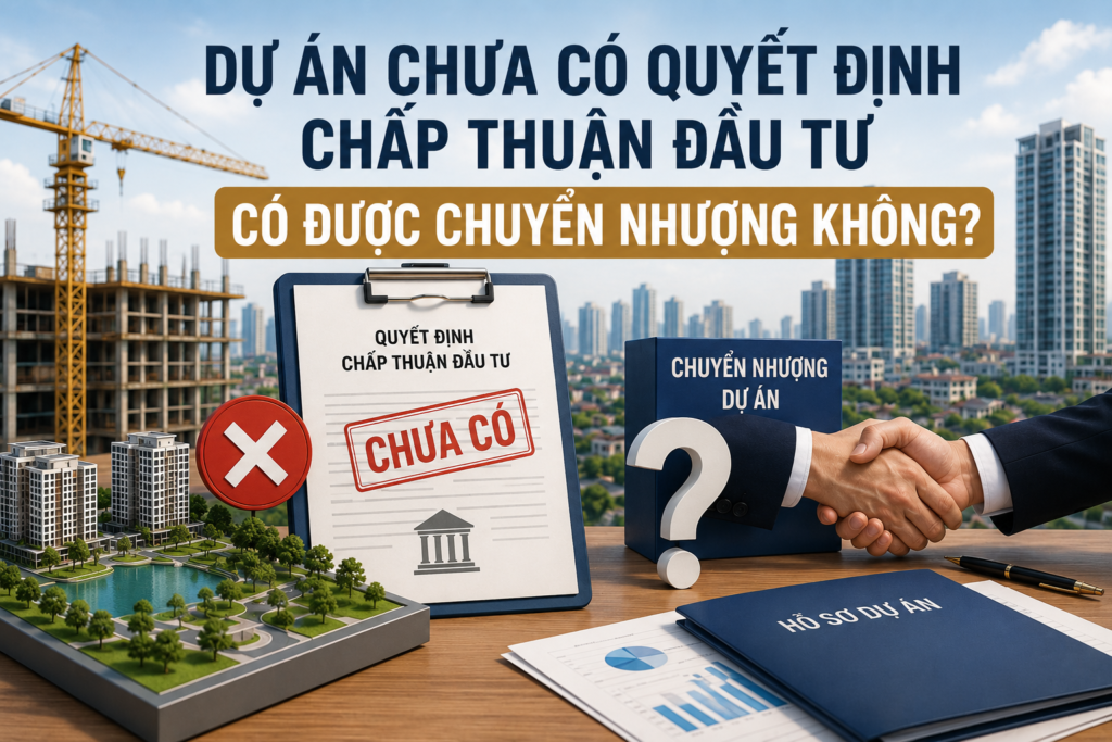 Rủi ro khi nhận chuyển nhượng dự án chưa hoàn tất thủ tục đầu tư ?