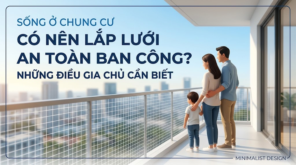 Sống Ở Chung Cư Có Nên Lắp Lưới An Toàn Ban Công? Những Điều Gia Chủ Cần Biết