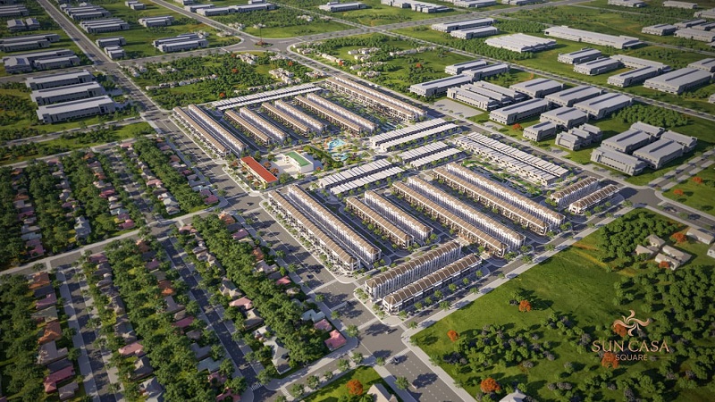 Sun Casa Square tọa lạc tại Trung tâm Khu Đô Thị – Công nghiệp VSIP II, phường Vĩnh Tân, TP.HCM