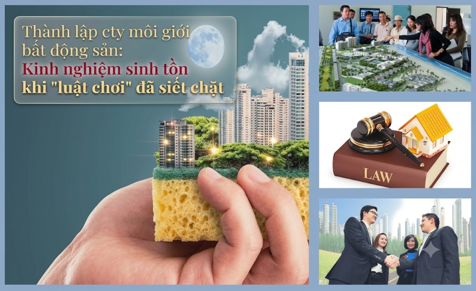Thành lập cty môi giới bất động sản: Kinh nghiệm sinh tồn khi 'luật chơi' đã siết chặt