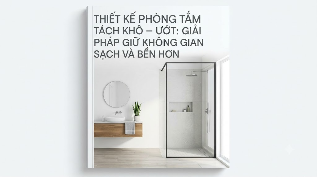 Thiết Kế Phòng Tắm Tách Khô – Ướt: Giải Pháp Giữ Không Gian Sạch Và Bền Hơn
