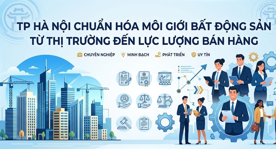 TP Hà Nội Chuẩn Hóa Môi Giới Bất Động Sản Từ Thị Trường Đến  Lực Lượng Bán Hàng